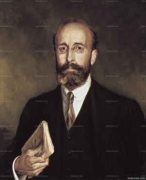 Ramón Menéndez Pidal. Retrato anónimo.