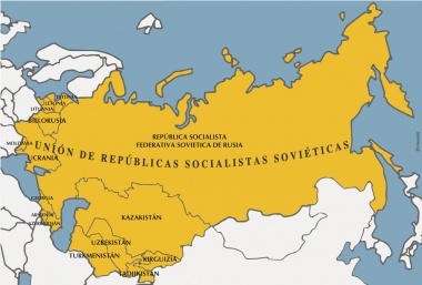 Ubicación de Unión Soviética